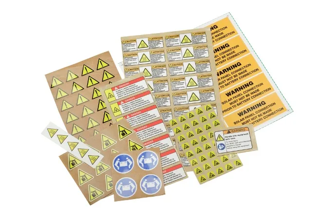 health and safety labels